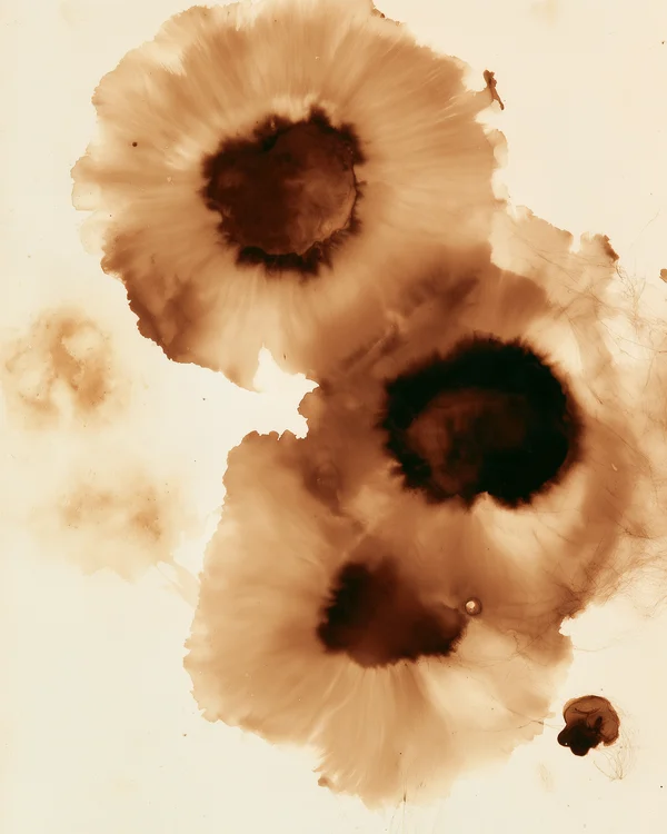 Sepia Ink Wash Texture