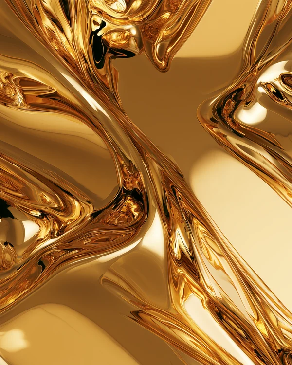 Molten Gold Liquid Surface
