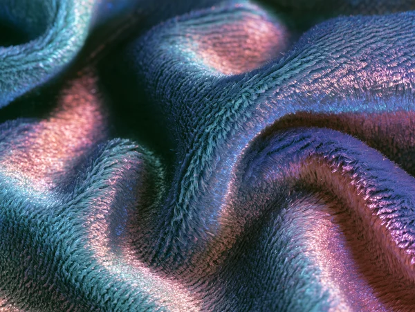 Iridescent Velvet Fabric Texture