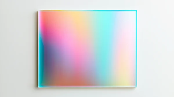 Prismatic Light Refraction on Glass