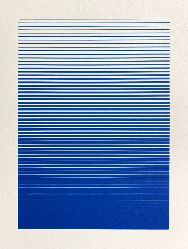 Blue Gradient Line Pattern
