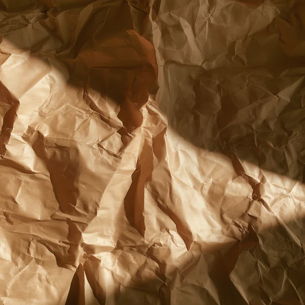 Crumpled Brown Paper Surface
