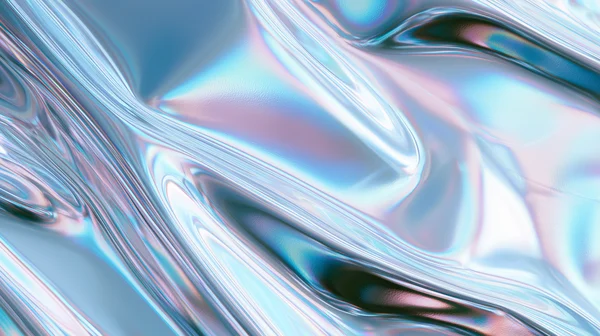 Iridescent Metallic Wave Texture