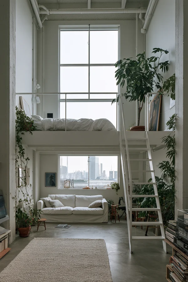 Modern Loft Apartment with Mezzanine Bedroom
