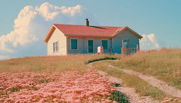 Small Farmhouse on a Hillside