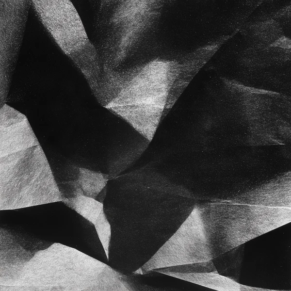 Monochrome Crumpled Paper Texture