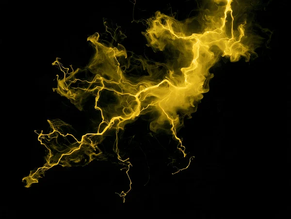 Yellow Lightning Tendrils