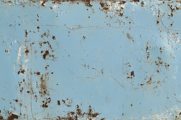 Weathered Blue Metal Surface