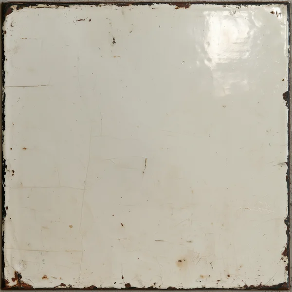 Worn Cream Enamel Metal Surface