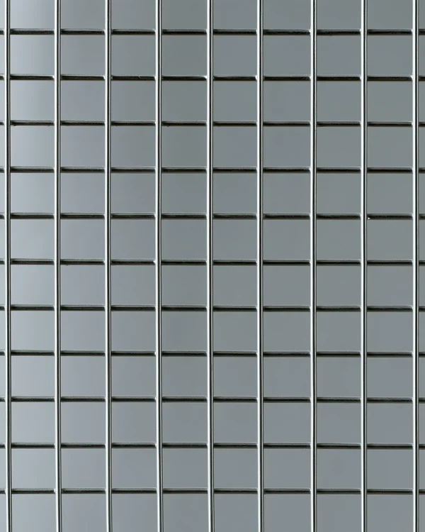 Silver Metal Wire Mesh Grid