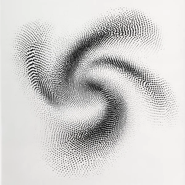 Swirling Halftone Spiral