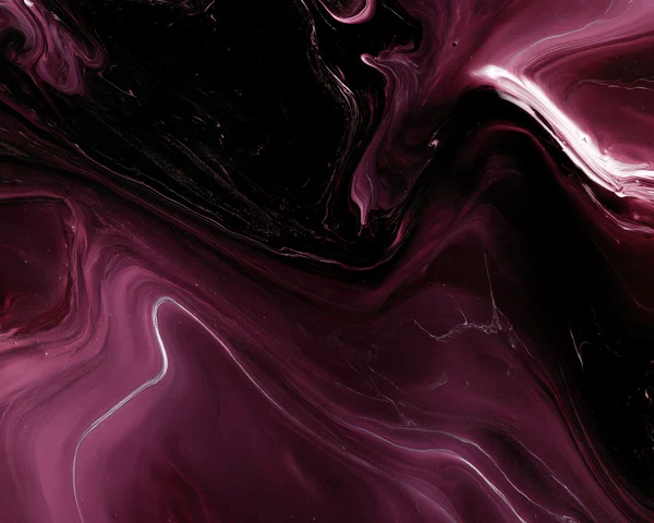 Deep Plum and Black Fluid Swirls