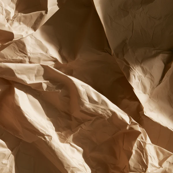 Crumpled Brown Paper Surface