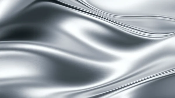Abstract Silver Satin Wave