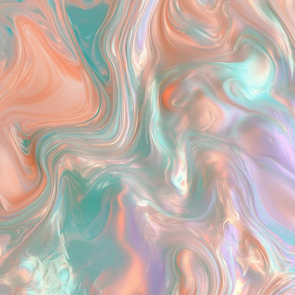 Pastel Iridescent Fluid Swirls