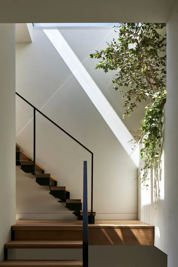 Minimalist Staircase with Natural Light