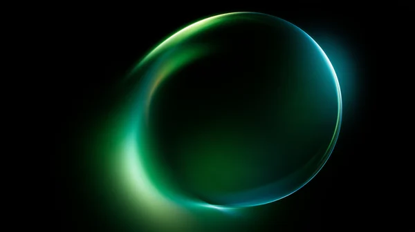 Abstract Glowing Green Ring