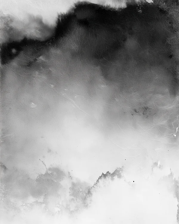 Abstract Monochrome Ink Wash Texture