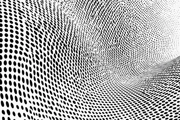 Warped Halftone Dot Pattern