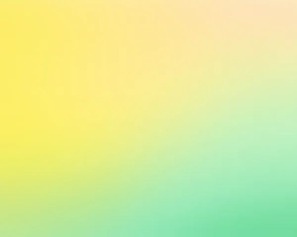 Soft Yellow and Mint Green Gradient