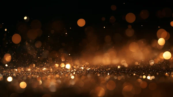 Golden Bokeh Particles