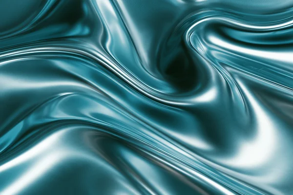 Teal Liquid Metal Flow