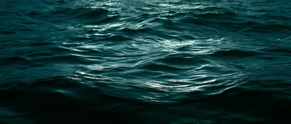 Dark Teal Ocean Ripples