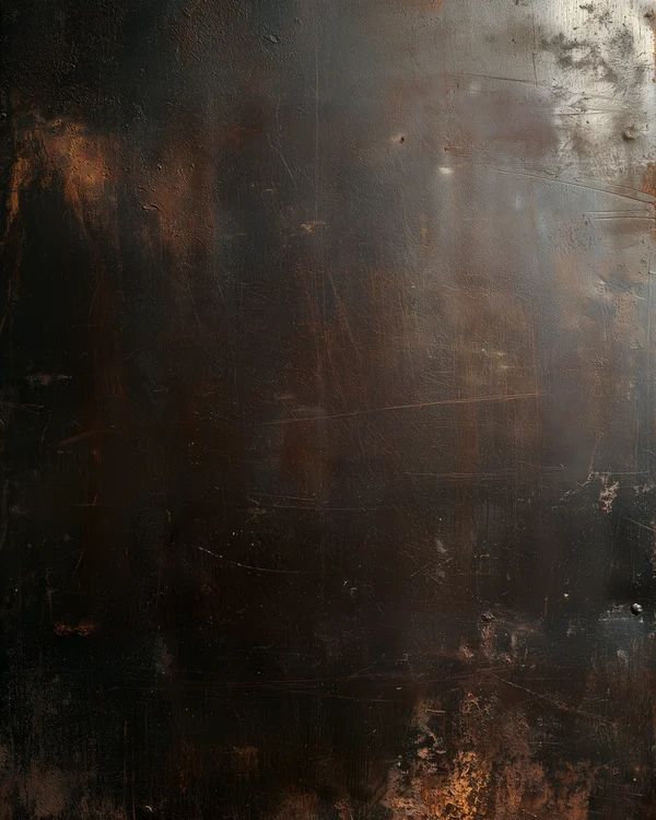 Dark Oxidized Metal Surface