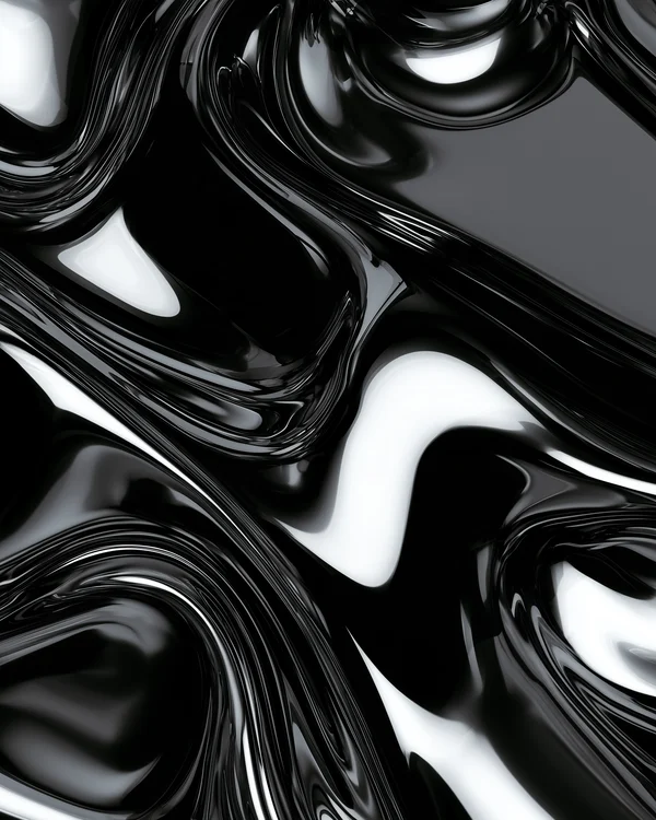 Abstract Liquid Chrome Flow