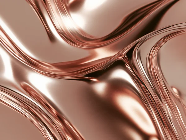 Rose Gold Metallic Waves