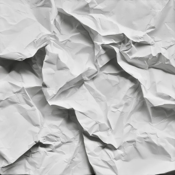 Crumpled White Paper Texture
