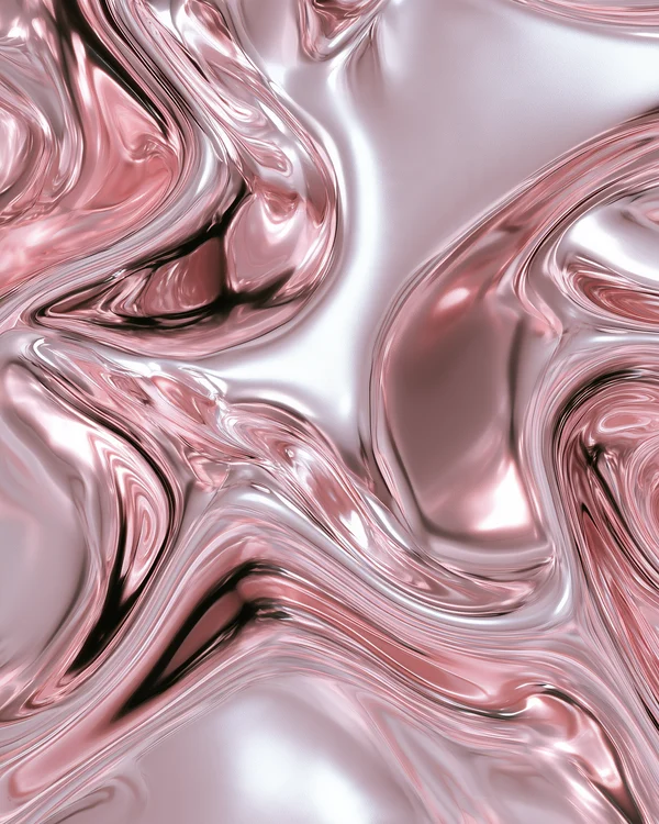 Rose Gold Liquid Metal Texture