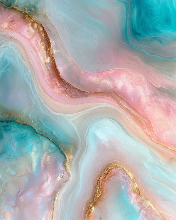 Iridescent Marble Swirl Texture
