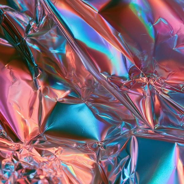 Iridescent Crumpled Foil